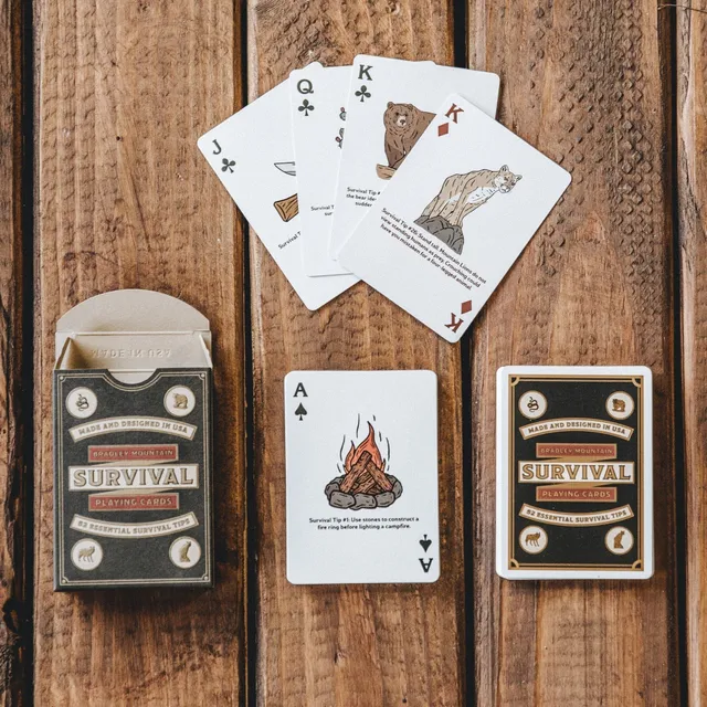 opinel-x-bradley-mountain-survival-playing-cards-outdoor-knowledge-card-deck image 1