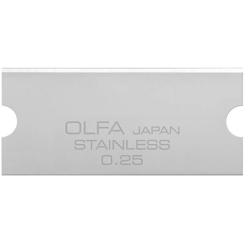 olfa-gsb-2s-6b-40mm-stainless-steel-glass-scraper-replacement-blades-6-pack-with image 1