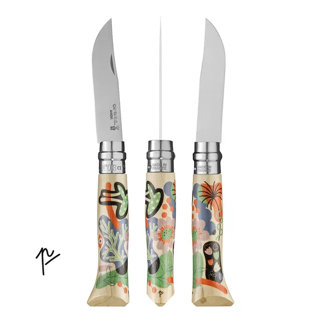 opinel-nature-no-08-folding-knife-artist-limited-edition-iv-second-chance-collec image 1