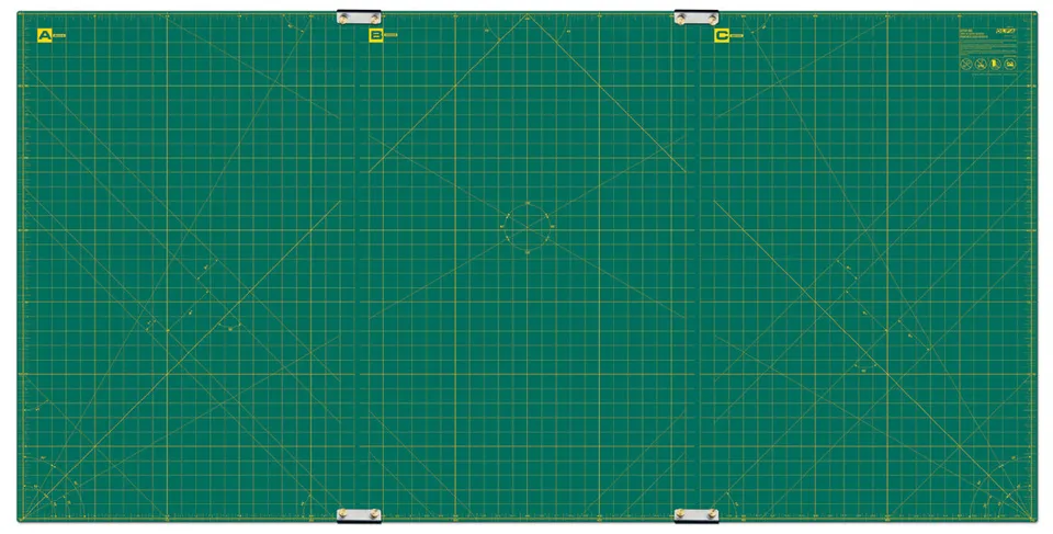 olfa-rm-clips-3-01-35-x-70-continuous-grid-rotary-mat-set-double-sided-self-heal image 1