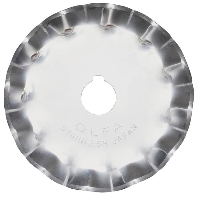 olfa-scb45-1-stainless-steel-45mm-scallop-rotary-blade-1-pack image 1