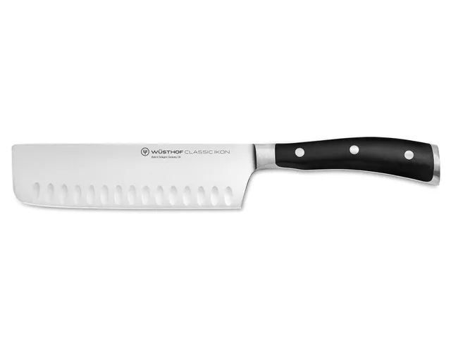w-sthof-classic-ikon-7-hollow-edge-nakiri-knife-black-precision-forged-high-carb image 1