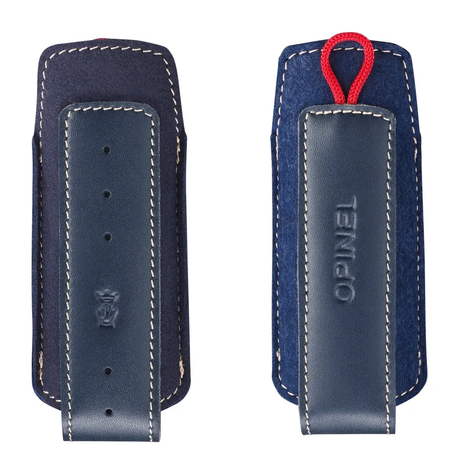 opinel-pocket-knife-sleeve-synthetic-leather-protective-carry-pouch-blue image 1