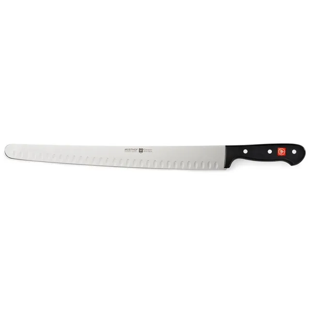 w-sthof-gourmet-10-super-slicer-knife-laser-cut-german-steel-multi-purpose-slici image 1