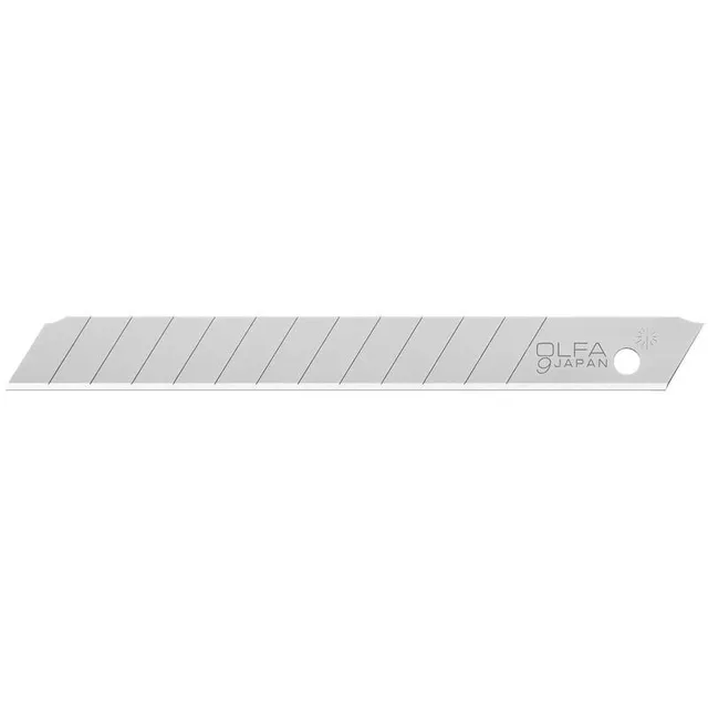 olfa-ab-9mm-silver-snap-off-blades-premium-japanese-steel-13-edges-per-blade-5-1 image 1