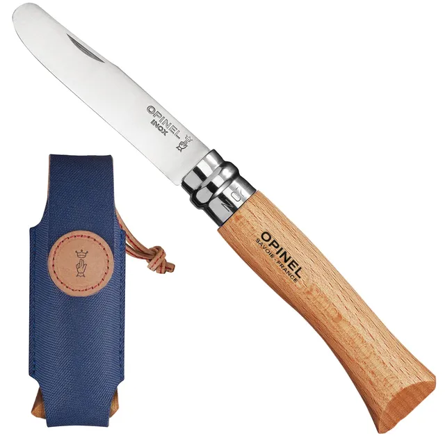 opinel-no-07-my-first-opinel-kids-pocket-knife-with-sheath-virobloc-lock-stainle image 1