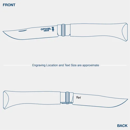 opinel-no-08-polished-stainless-steel-folding-knife-padouk-wood-handle image 1