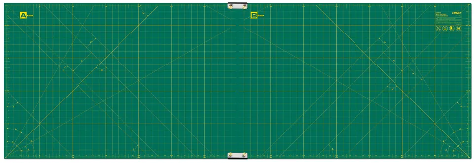 olfa-rm-clips-2-23-x-70-continuous-grid-rotary-mat-set-double-sided-self-healing image 1