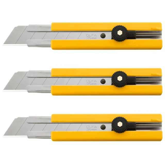 olfa-h-1-classic-25mm-extra-heavy-duty-ratchet-lock-utility-knife-with-anti-slip image 1
