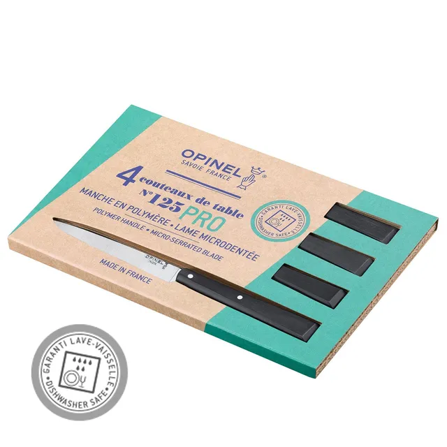 opinel-bon-app-tit-no-125-pro-micro-serrated-steak-knives-4-piece-set-black image 1