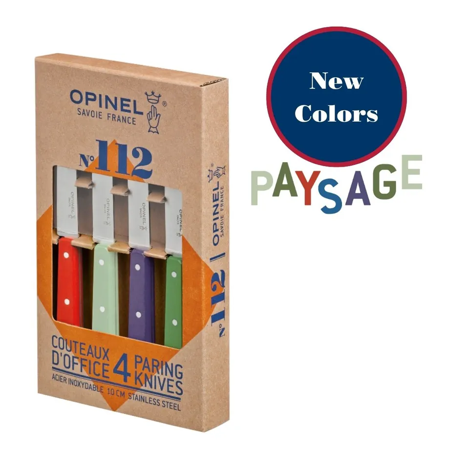 opinel-no-112-stainless-steel-paring-knife-set-with-varnished-hornbeam-handles image 1