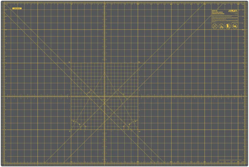 olfa-rm-mg-01-gry-24-x-36-gray-double-sided-self-healing-rotary-mat image 1