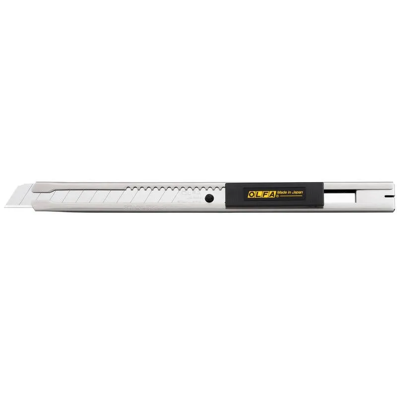 olfa-svr-2-9mm-stainless-steel-auto-lock-utility-knife-with-2x-micro-click-contr image 1