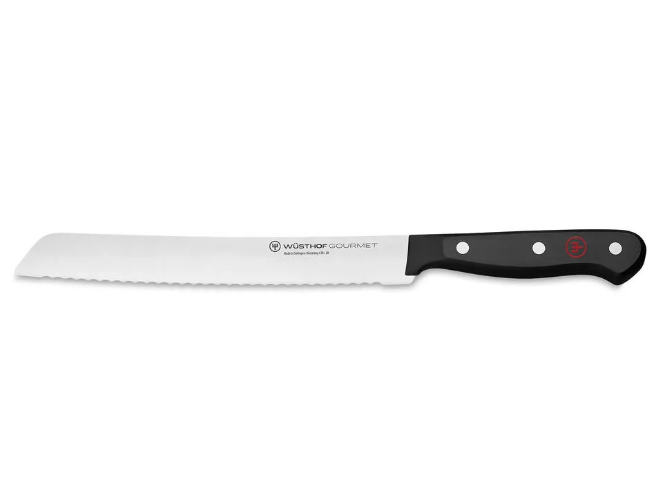 w-sthof-gourmet-8-bread-knife-black-laser-cut-high-carbon-stainless-steel-serrat image 1