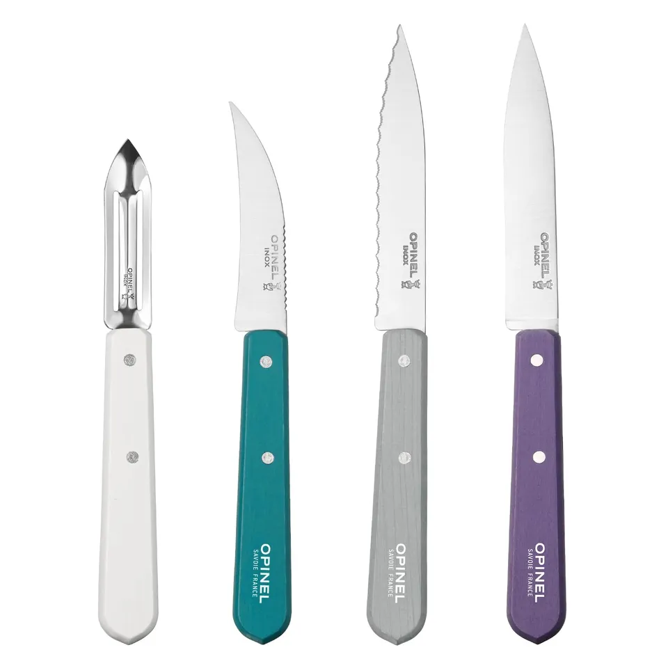 opinel-les-essentials-4-piece-small-kitchen-knife-set-paring-micro-serrated-peel image 1