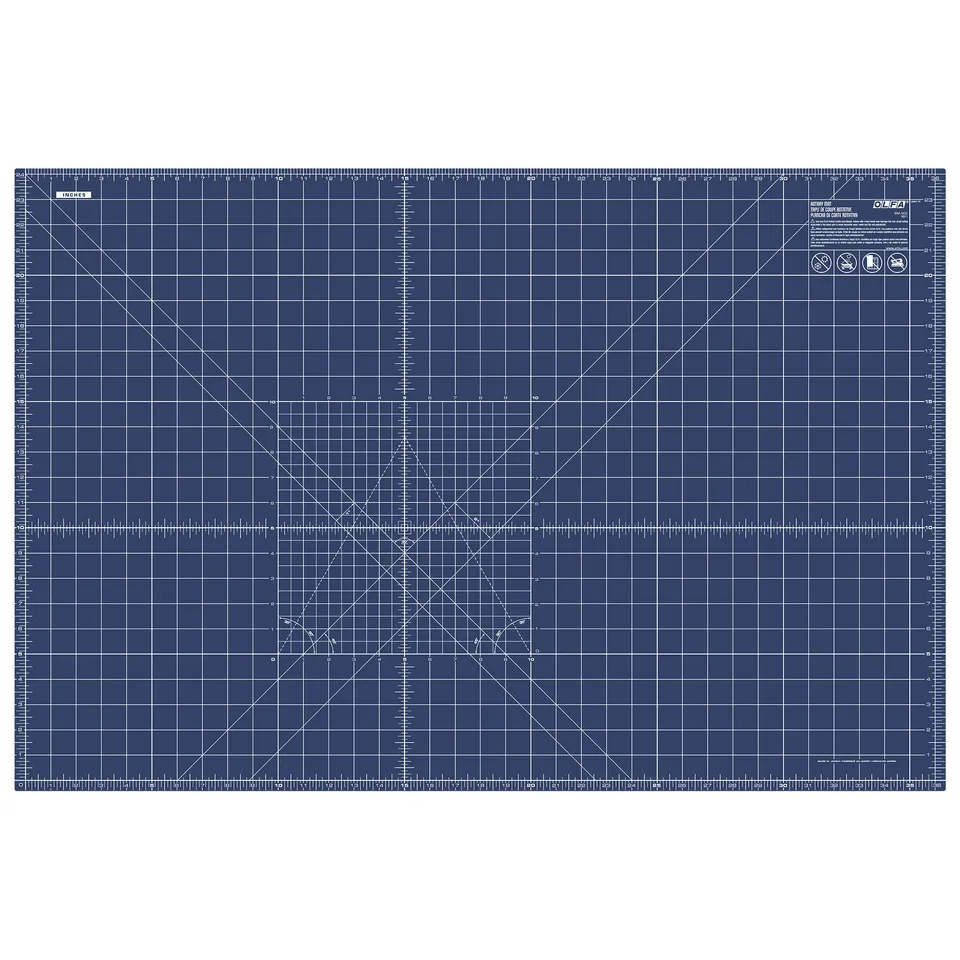 olfa-rm-mg-nbl-24-x36-double-sided-self-healing-rotary-mat-navy image 1