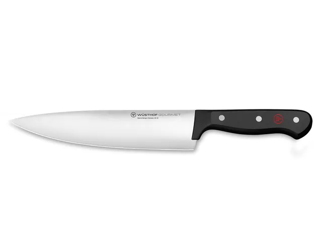 w-sthof-gourmet-8-chef-s-knife-black-ergonomic-synthetic-handle-laser-cut-german image 1