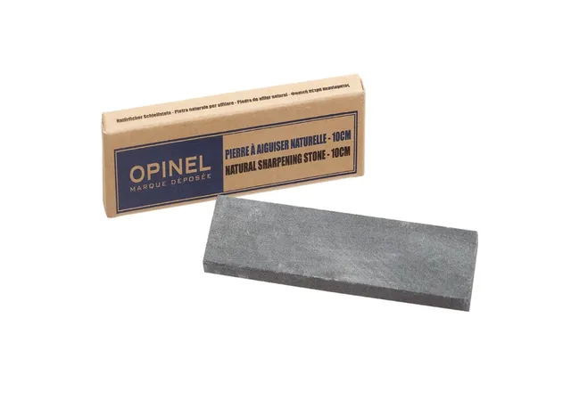 opinel-natural-lombardy-sharpening-stone-10cm-for-plain-and-serrated-blades image 1