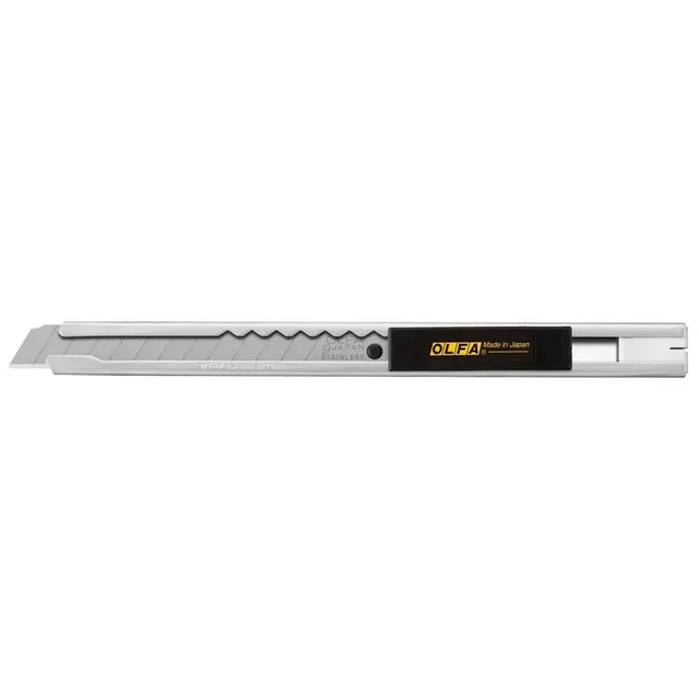 olfa-svr-1-9mm-stainless-steel-slide-lock-precision-utility-knife image 1