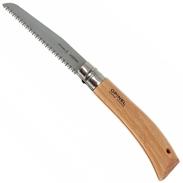 opinel-no-12-folding-saw-carbon-steel-blade-with-beechwood-handle-for-gardening- image 1