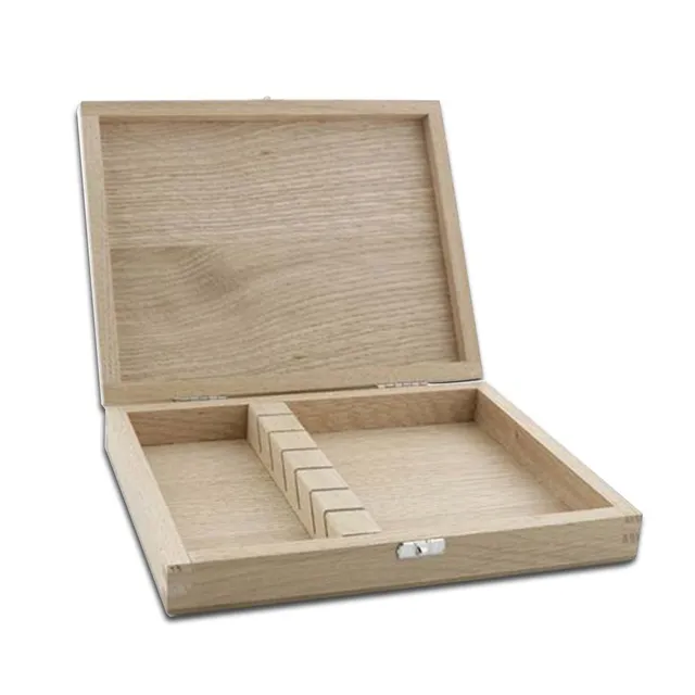 opinel-6-slot-folding-knife-storage-box-oak-wood-collector-case-for-no-06-no-08 image 1