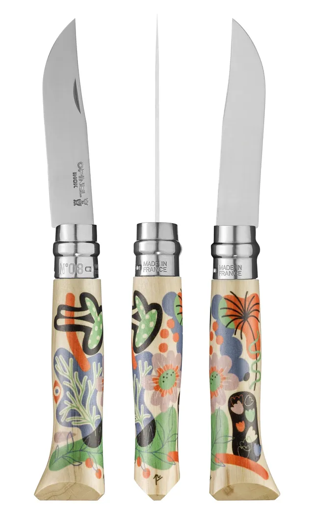 opinel-no-08-limited-edition-nature-series-folding-knife-honor-artist-design-ser image 1