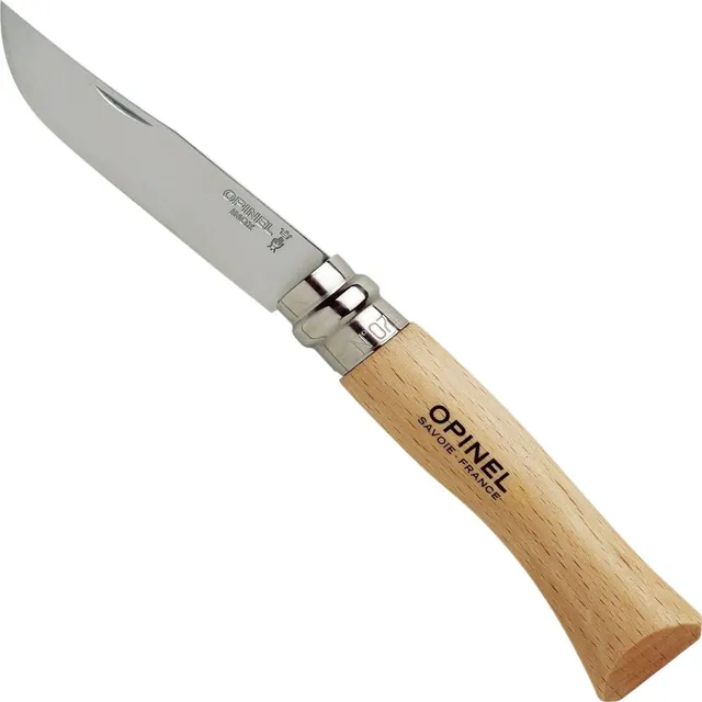 opinel-no-07-stainless-steel-inox-folding-knife-with-virobloc-safety-ring image 1
