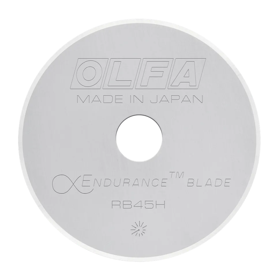 olfa-rb45h-1-45mm-endurance-tungsten-steel-rotary-blade-1-or-2-pack image 1