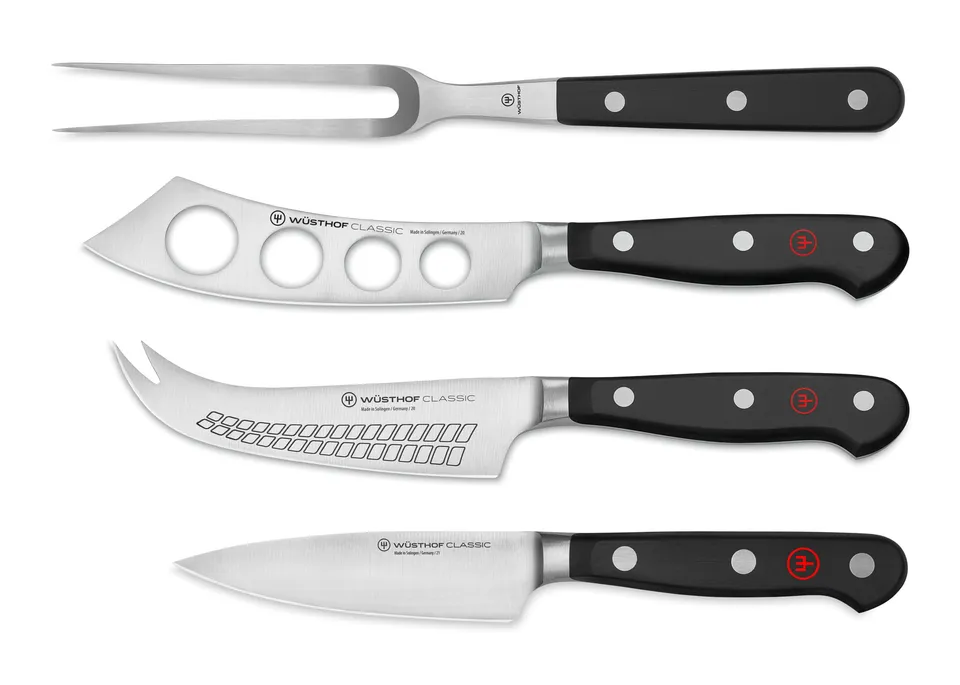w-sthof-classic-4-piece-charcuterie-set-cheese-knives-and-meat-fork-precision-fo image 1
