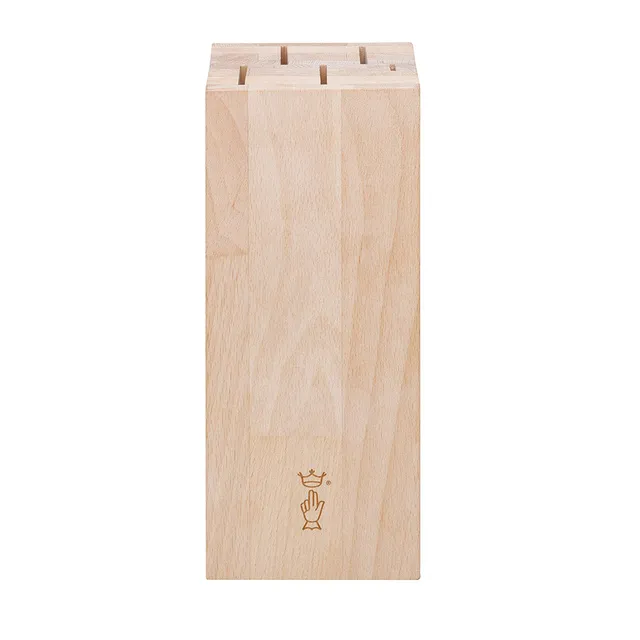 opinel-5-slot-chef-knife-block-italian-beech-wood-kitchen-knife-storage-with-sil image 1