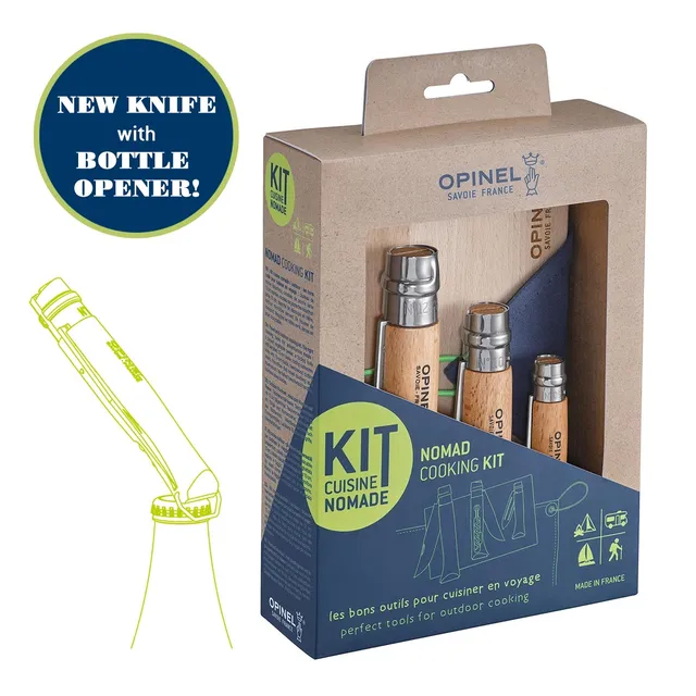 opinel-nomad-cooking-kit-5-piece-outdoor-kitchen-set-with-no-12-no-10-no-06 image 1