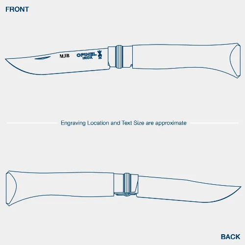 opinel-no-08-stainless-steel-inox-folding-knife-with-sheath image 1