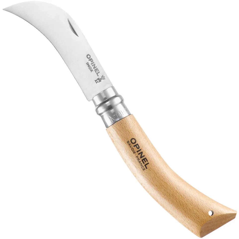 opinel-no-8-pruning-folding-knife-curved-stainless-blade-beechwood-handle-virobl image 1