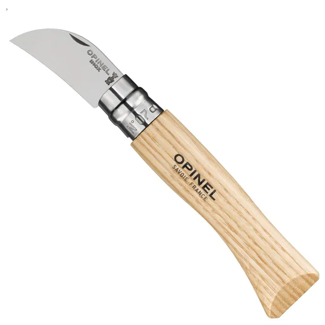 opinel-no-07-folding-scoring-knife-chestnut-garlic-knife-stainless-blade-beech-w image 1
