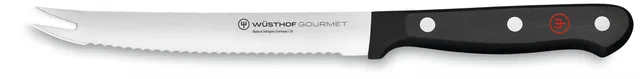 w-sthof-gourmet-5-tomato-knife-black-laser-cut-serrated-slicing-knife image 1