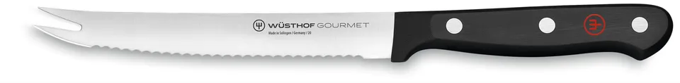w-sthof-gourmet-5-tomato-knife-black-laser-cut-serrated-slicing-knife image 1