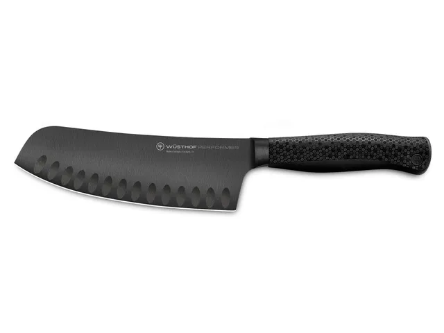 w-sthof-performer-7-hollow-edge-rotoku-knife-dlc-coated-forged-santoku-evolution image 1