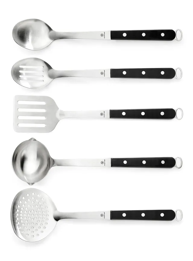 w-sthof-5-piece-chef-s-tool-set-stainless-steel-turner-skimmer-spoon-slotted-spo image 1