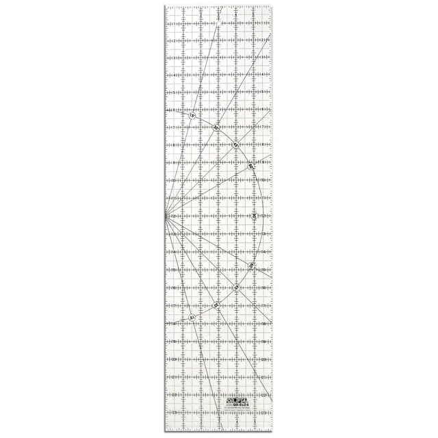 olfa-qr-6x24-6-x-24-frosted-acrylic-quilting-ruler image 1