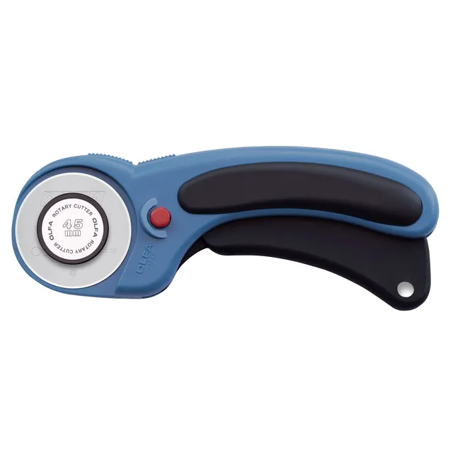 olfa-rty-2dx-pbl-45mm-ergonomic-rotary-cutter-pacific-blue image 1