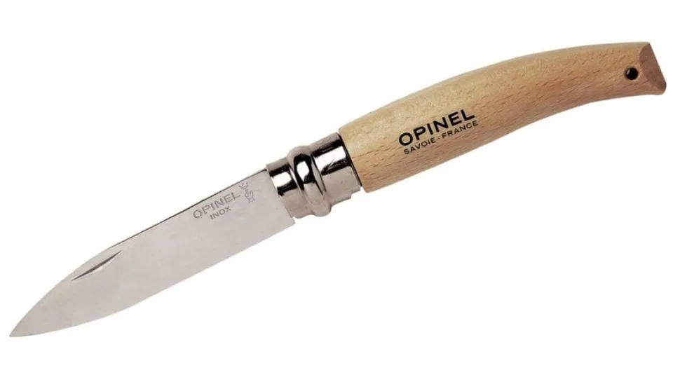 opinel-no-8-boxed-garden-knife-8-5-cm-sandvik-12c27-stainless-blade-beechwood-ha image 1