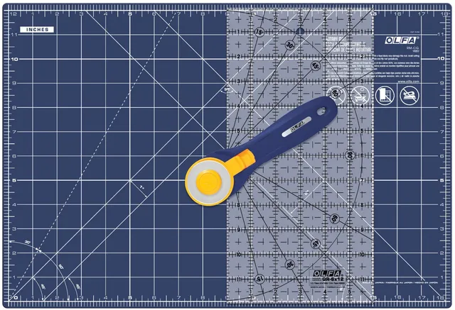 olfa-rty-2c-stqr-nbl-quilting-and-sewing-kit-with-45mm-quick-change-rotary-cutte image 1