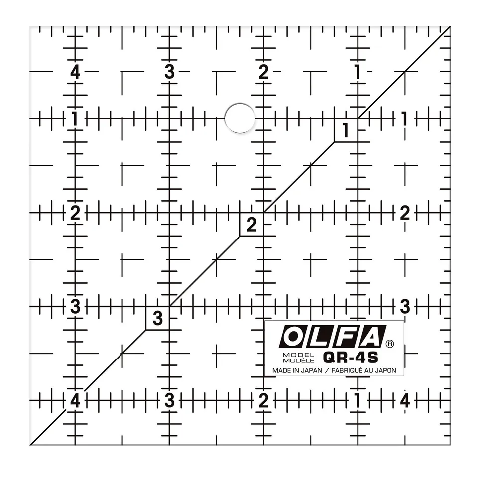 olfa-qr-4s-4-1-2-square-frosted-acrylic-quilting-ruler image 1