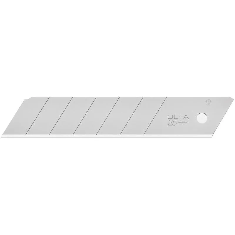 olfa-25mm-hb-silver-snap-off-blade-extra-heavy-duty-multi-pack-5-10-20-40 image 1