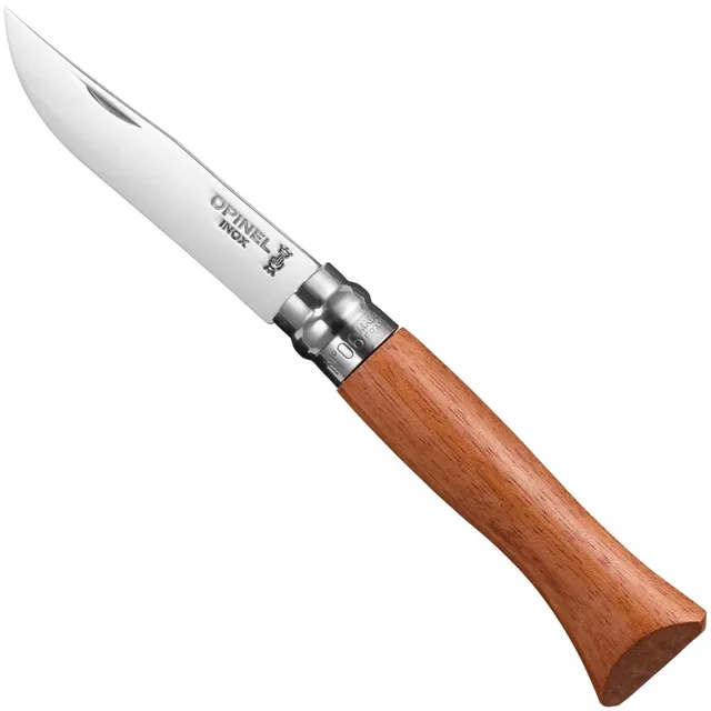 opinel-no-06-second-chance-padouk-polished-stainless-steel-folding-knife image 1