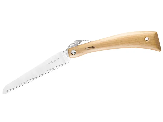 opinel-no-18-folding-saw-7-5-replaceable-blade-beech-wood-handle-lanyard-hole-ma image 1