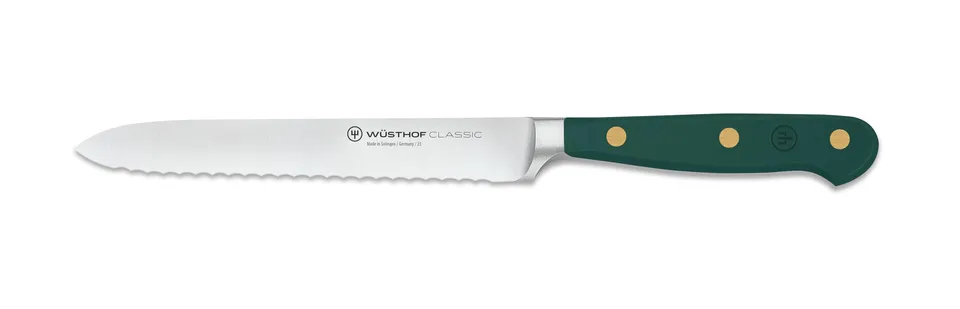 w-sthof-classic-fresh-rosemary-5-serrated-utility-knife-forged-high-carbon-stain image 1