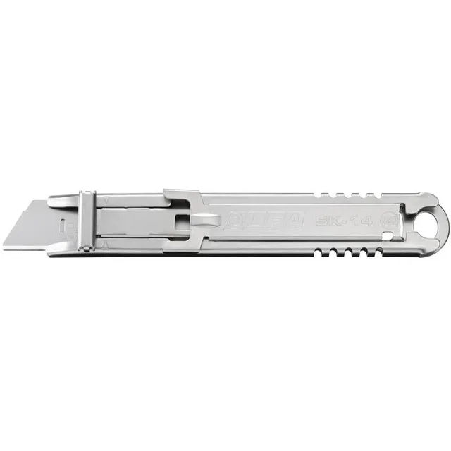 olfa-sk-14-semi-automatic-stainless-steel-self-retracting-safety-knife-nsf-certi image 1