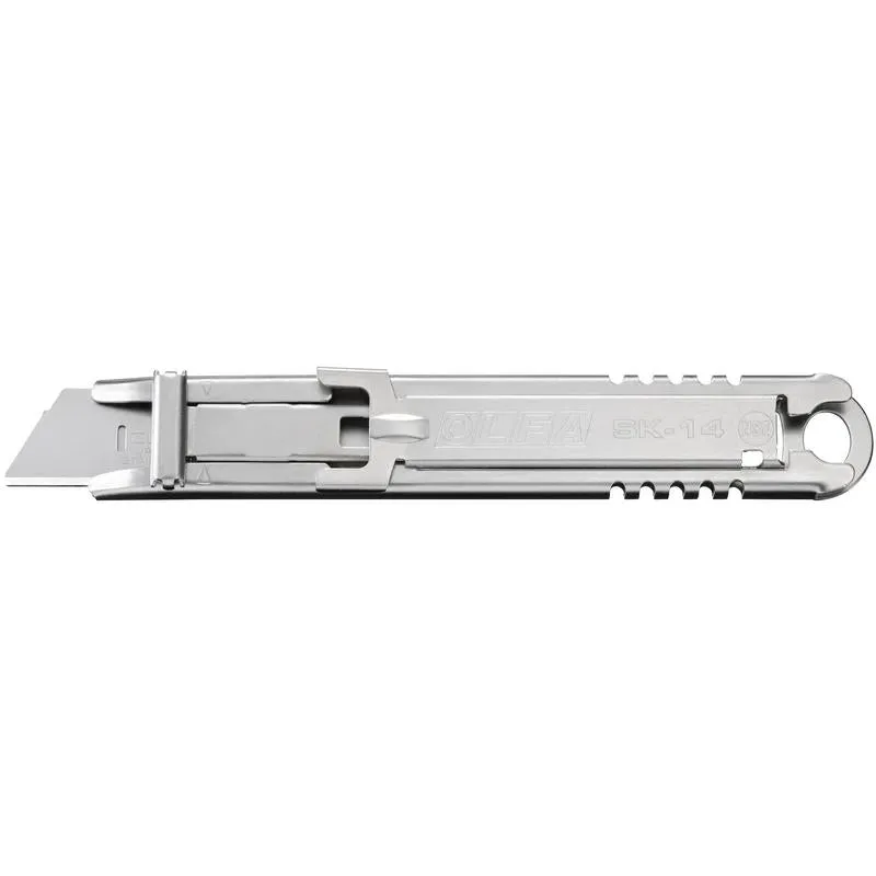 olfa-sk-14-semi-automatic-stainless-steel-self-retracting-safety-knife-nsf-certi image 1