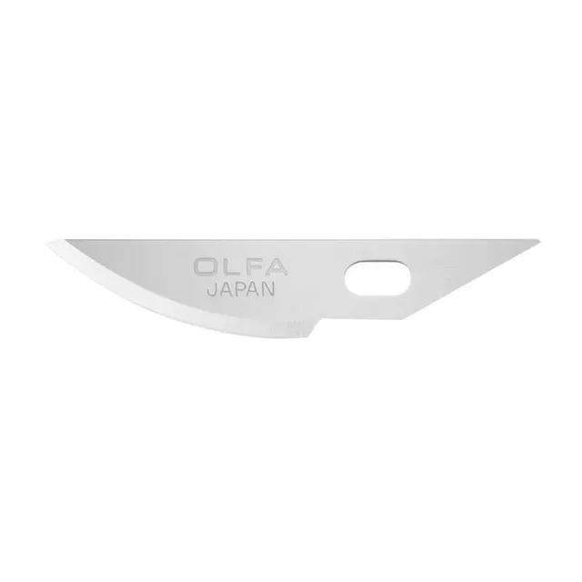olfa-kb4-r-5-curved-carving-art-blade-premium-steel-detail-blade-for-ak-4-knife- image 1